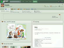 Tablet Screenshot of cacaxa.deviantart.com