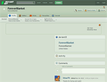 Tablet Screenshot of foreverblanket.deviantart.com