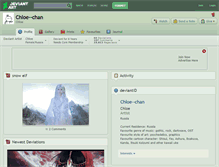 Tablet Screenshot of chloe--chan.deviantart.com
