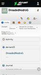 Mobile Screenshot of dreadednodrog.deviantart.com