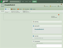 Tablet Screenshot of dreadednodrog.deviantart.com
