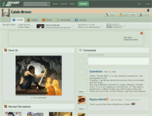 Tablet Screenshot of caleb-brown.deviantart.com