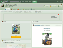 Tablet Screenshot of mitsukiuzumaki123.deviantart.com