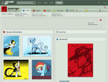 Tablet Screenshot of peperoger.deviantart.com