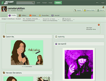 Tablet Screenshot of cemeterykitten.deviantart.com