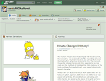 Tablet Screenshot of naruto9000believeit.deviantart.com
