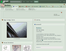 Tablet Screenshot of benitora.deviantart.com