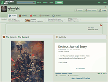 Tablet Screenshot of kylewright.deviantart.com