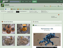 Tablet Screenshot of meleck.deviantart.com