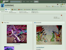 Tablet Screenshot of cynderplayer.deviantart.com