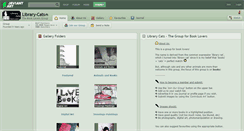 Desktop Screenshot of library-cats.deviantart.com