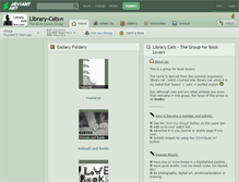 Tablet Screenshot of library-cats.deviantart.com