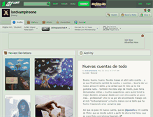 Tablet Screenshot of lordvampireone.deviantart.com