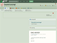 Tablet Screenshot of deepdarknessangel.deviantart.com