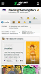 Mobile Screenshot of blacklightamongstars.deviantart.com