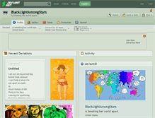 Tablet Screenshot of blacklightamongstars.deviantart.com