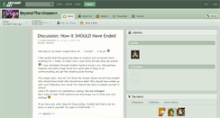 Desktop Screenshot of beyond-the-unseen.deviantart.com