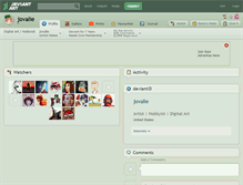 Tablet Screenshot of jovalie.deviantart.com