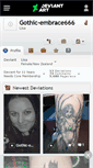 Mobile Screenshot of gothic-embrace666.deviantart.com