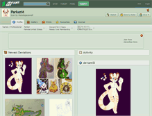 Tablet Screenshot of parkerm.deviantart.com