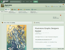 Tablet Screenshot of dippindotz.deviantart.com