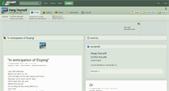 Desktop Screenshot of hang-yourself.deviantart.com