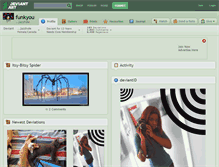 Tablet Screenshot of funkyou.deviantart.com