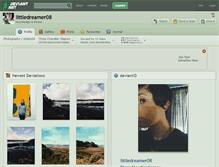 Tablet Screenshot of littledreamer08.deviantart.com