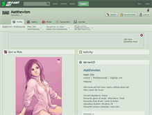 Tablet Screenshot of matthewism.deviantart.com