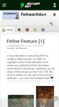 Mobile Screenshot of felineartists.deviantart.com