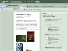 Tablet Screenshot of felineartists.deviantart.com