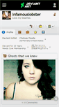 Mobile Screenshot of infamouslobster.deviantart.com