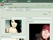 Tablet Screenshot of infamouslobster.deviantart.com