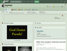 Tablet Screenshot of blagoblago.deviantart.com