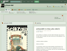 Tablet Screenshot of crimson-idol.deviantart.com