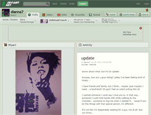 Tablet Screenshot of dianna7.deviantart.com