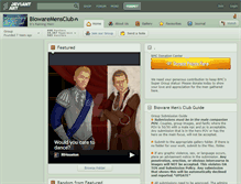 Tablet Screenshot of biowaremensclub.deviantart.com