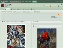 Tablet Screenshot of cloverat71.deviantart.com