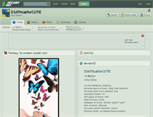 Tablet Screenshot of d3athcabforcutie.deviantart.com