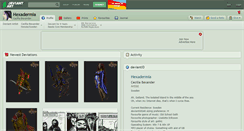 Desktop Screenshot of hexadermia.deviantart.com