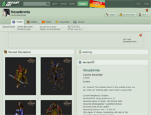 Tablet Screenshot of hexadermia.deviantart.com