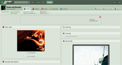 Desktop Screenshot of dean-mcdonald.deviantart.com