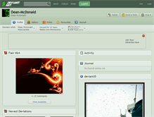 Tablet Screenshot of dean-mcdonald.deviantart.com