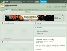 Tablet Screenshot of andromeda-black.deviantart.com
