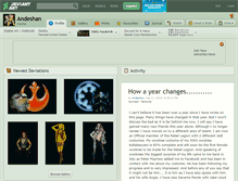 Tablet Screenshot of andeshan.deviantart.com