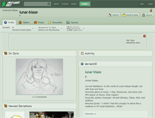 Tablet Screenshot of lunar-blaze.deviantart.com