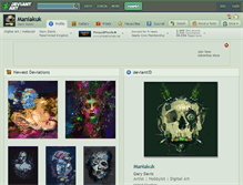 Tablet Screenshot of maniakuk.deviantart.com