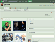 Tablet Screenshot of hotyxroxas.deviantart.com