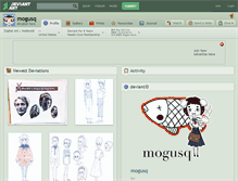 Tablet Screenshot of mogusq.deviantart.com