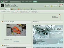 Tablet Screenshot of chaotic--serenity.deviantart.com